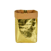 金屬色牛皮紙環(huán)保袋 定做 籃雜物儲物籃創(chuàng)意定制定做